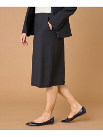 ペンシルスカート INED イネド スカート ロング・マキシスカート ブラック【送料無料】[Rakuten Fashion]