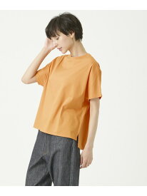 【SALE／25%OFF】スムースコットンドロップショルダーカットソー I.T.'S. international イッツインターナショナル トップス カットソー・Tシャツ オレンジ ブルー イエロー グレー【RBA_E】【送料無料】[Rakuten Fashion]
