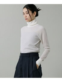 リブタートルニット《Cuoo》 INED イネド トップス ニット ホワイト グレー ブラック【送料無料】[Rakuten Fashion]