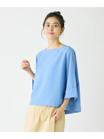 【SALE／40%OFF】ボートネックブラウス《BRING》 I.T.'S. international イッツインターナショナル トップス シャツ・ブラウス グリーン カーキグリーン ネイビー ブルー パープル ピンク イエロー【RBA_E】【送料無料】[Rakuten Fashion]