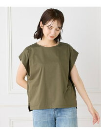 【SALE／30%OFF】《大きいサイズ》ショートスリーブコクーントップス INED イネド トップス カットソー・Tシャツ ブラック カーキグリーン ホワイト【RBA_E】【送料無料】[Rakuten Fashion]