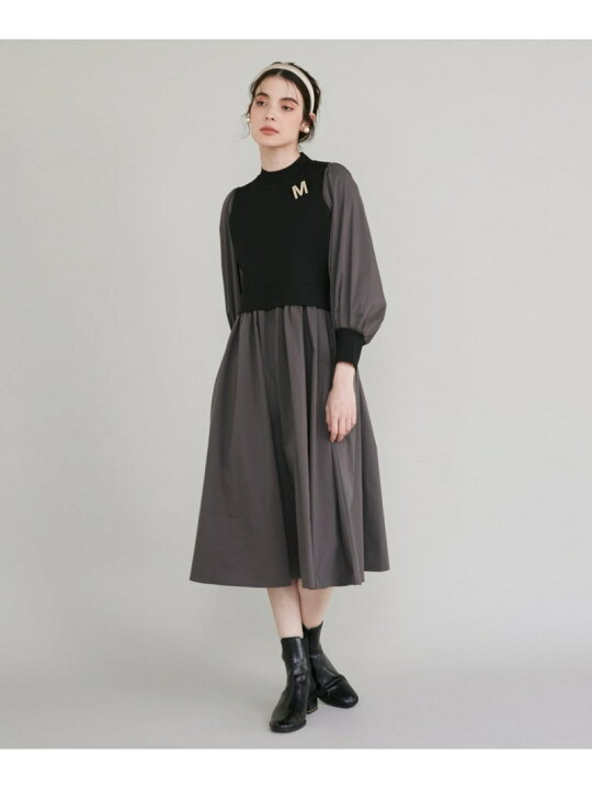 楽天市場】《大きいサイズ》ドッキングニットワンピース《M Maglie le 