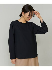【SALE／30%OFF】《大きいサイズ》吸汗速乾ジョーゼットプルオーバー INED イネド トップス カットソー・Tシャツ ブラック ホワイト【RBA_E】【送料無料】[Rakuten Fashion]