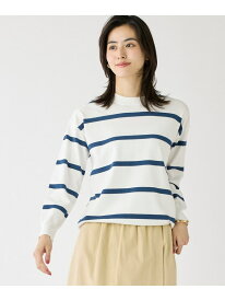 【SALE／43%OFF】ボーダーニットプルオーバー I.T.'S. international イッツインターナショナル トップス ニット ブルー グリーン ネイビー【RBA_E】【送料無料】[Rakuten Fashion]