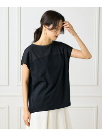 【SALE／50%OFF】《大きいサイズ》シースルードッキングプルオーバー INED イネド トップス カットソー・Tシャツ グレー ブラック ホワイト【RBA_E】【送料無料】[Rakuten Fashion]