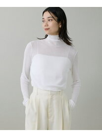 【SALE／10%OFF】ハイネックロングTシャツ INED イネド トップス カットソー・Tシャツ グレー ホワイト ブラック【RBA_E】【送料無料】[Rakuten Fashion]