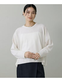 【SALE／20%OFF】クルーネックプルオーバーニット INED イネド トップス ニット グレー ホワイト ブルー ブラック【RBA_E】【送料無料】[Rakuten Fashion]