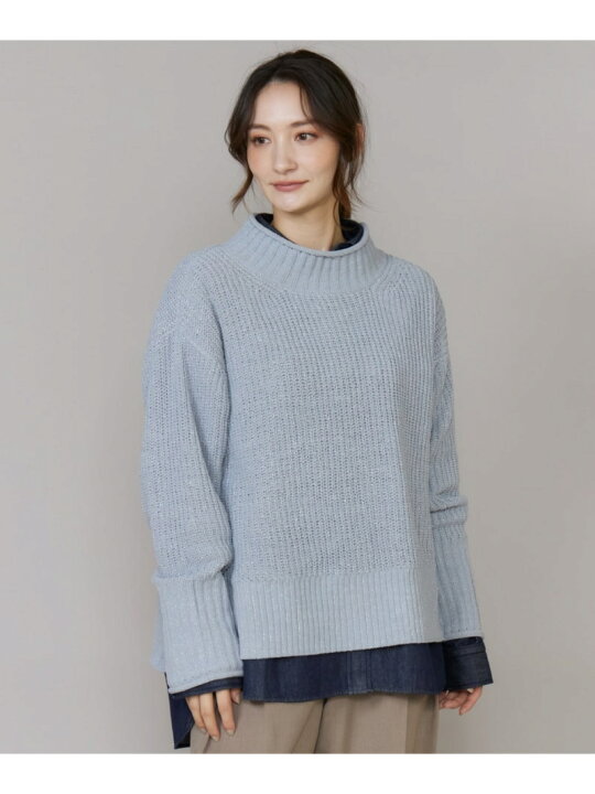 楽天市場】【SALE／20%OFF】ラメモール畦編みハイネックニット I.T.