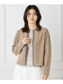 【SALE／30%OFF】クルーネックカーディガン INED イネド トップス カーディガン グレー ベージュ【RBA_E】【送料無料】[Rakuten Fashion]