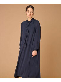 ボウタイワンピース INED イネド ワンピース・ドレス ワンピース ネイビー【送料無料】[Rakuten Fashion]