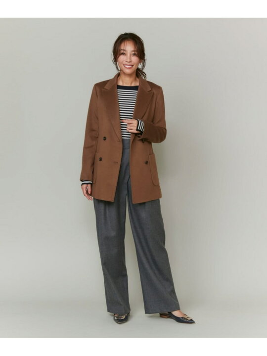 楽天市場】《大草直子コラボ》カシミヤダブルブレストジャケット 