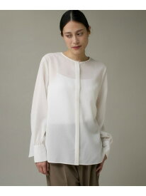 【SALE／29%OFF】シアーノーカラーブラウス I.T.'S. international イッツインターナショナル スーツ・フォーマル Yシャツ・カッターシャツ ホワイト グレー ブラック【RBA_E】【送料無料】[Rakuten Fashion]