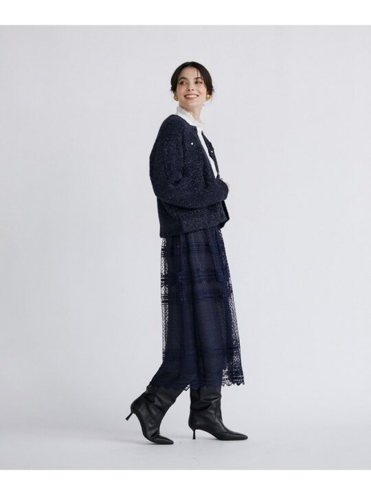 楽天市場】【SALE／60%OFF】ラメフェザーニットジャケット Maglie par 