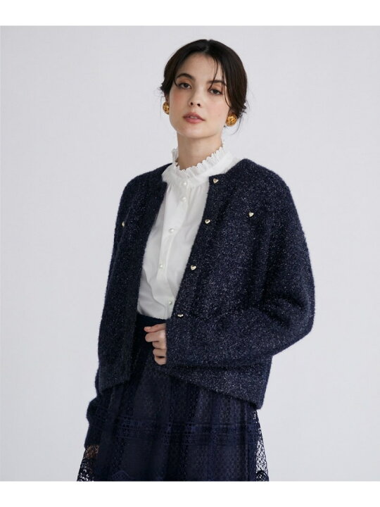 楽天市場】【SALE／60%OFF】ラメフェザーニットジャケット Maglie par 