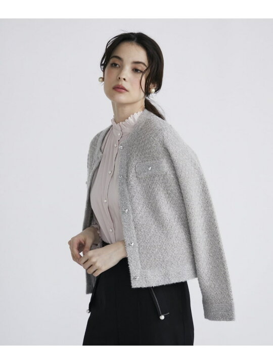 楽天市場】【SALE／60%OFF】ラメフェザーニットジャケット Maglie par 