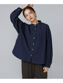 【SALE／30%OFF】バンドカラーシャツ Le Souk イネド トップス シャツ・ブラウス ホワイト ネイビー【RBA_E】【送料無料】[Rakuten Fashion]