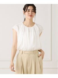 【SALE／70%OFF】《大きいサイズ》シアーストライプブラウス INED イネド トップス シャツ・ブラウス ホワイト【RBA_E】【送料無料】[Rakuten Fashion]