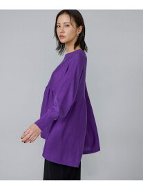 【SALE／40%OFF】ヘムギャザーニットプルオーバー Le Souk イネド トップス ニット グレー パープル【RBA_E】【送料無料】[Rakuten Fashion]