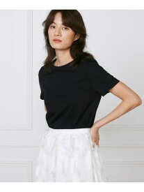 《大きいサイズ》シンプルTシャツ《la veille by SUPERIOR CLOSET》 INED イネド トップス カットソー・Tシャツ ブラック ホワイト【送料無料】[Rakuten Fashion]