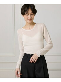 【SALE／44%OFF】シアーテレコクルーネックプルオーバー I.T.'S. international イッツインターナショナル トップス カットソー・Tシャツ ブラウン ブラック ホワイト【RBA_E】【送料無料】[Rakuten Fashion]