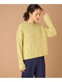 《大きいサイズ》ロールネックニットプルオーバー INED イネド トップス ニット イエロー ブルー【送料無料】[Rakuten Fashion]