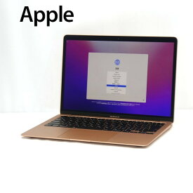 【6/4-6/11限定10%OFFクーポン開催中】【中古】【ほぼ新品】中古 パソコン ノートパソコン Apple MacBook Air M1 2020 MGND3J/A Apple M1 メモリ8GB SSD256GB 13インチ WQXGA Mac OS Monterey ゴールド WebCamera有 1年保証