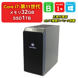 【 中古 】 ドスパラ BTOパソコン Core i7-11700 メモリ32GB SSD1TB NVIDIA GeForce RTX 3060 Ti Windows11Home 1年保証 【レビュー特典：Office】パソコン デスクトップパソコン【E】