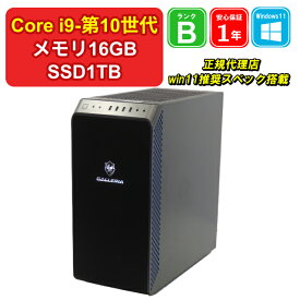【 中古 】 GALLERIA BTOパソコン ZA9C-R80T Core i9-10850K メモリ16GB SSD1TB NVIDIA GeForce RTX 2080 Ti Windows11Home 1年保証 【レビュー特典：Office】パソコン デスクトップパソコン【E】