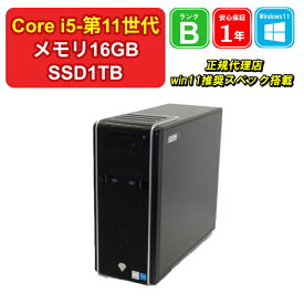 【 中古 】その他 BTOパソコン GA5J-D211T/CP4 Core i5-11400F メモリ16GB SSD1TB NVIDIA GeForce RTX 3060 Windows11Home DVDマルチ 1年保証 【レビュー特典：Office】デスクトップパソコン【E】