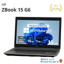 中古 HP ZBook 15 G6 9UC62PA#ABJ Core i7 9750H 第9世代CPU メモリ16GB SSD512GB+HDD1TB NVIDIA Quadro T1000 Windows11Home 15インチ フルHD 1年保証 レビュー特典：WPS Office パソコン ノートパソコン エイチピー 中古パソコン
