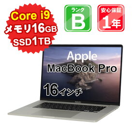 【5/3-5/6 限定12%OFFクーポン開催中】【中古】中古 パソコン ノートパソコン Apple MacBook Pro 2019 A2141 Core i9-9880H 2.3GHz メモリ16GB SSD1TB 16インチ Mac OS Catalina WebCamera有 1年保証 【ヤマダ ホールディングスグループ】