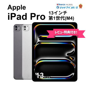 【 中古 】Apple iPad Pro 13インチ 第1世代 [M4] Wi-Fi/Wi-Fi+Cellular 256GB/512GB/1TB/2TB シルバー/スペースブラック SIMフリー/解除済 6ヶ月保証 赤ロム保証【レビュー特典：延長保証】タブレット