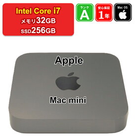 【レビュー特典：Office】【中古】Apple Mac mini 2018 Z0W20006R Core i7 メモリ32GB SSD256GB 1年保証 パソコン デスクトップパソコン