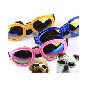 ゴーグルメガネ　サングラス　紫外線対策　白内障予防　中型犬用メガネ　ゴーグル