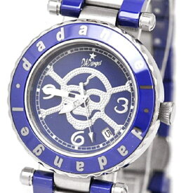 【ダッドエンジェル】 メンズ腕時計 10気圧防水 メンズ クォーツ セラミック ワイルド スカル ラグジュアリー キラキラ クリスタル 高級 腕時計 K&Yu