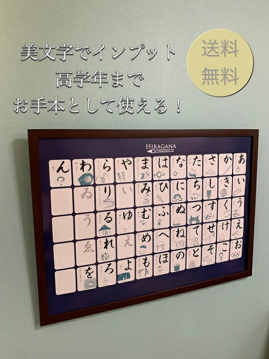 楽天市場 楽天ランキング キッズ用教材部門1位獲得 書道家が書くあいうえお表 書っぷkasui 楽天市場店
