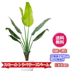 観葉植物 造花 リビング 人工観葉植物 消臭・抗菌 UDD触媒 スモールトラベラーズパーム 130cm トラベラーズパーム 送料無料 フェイクグリーン 【RCP】