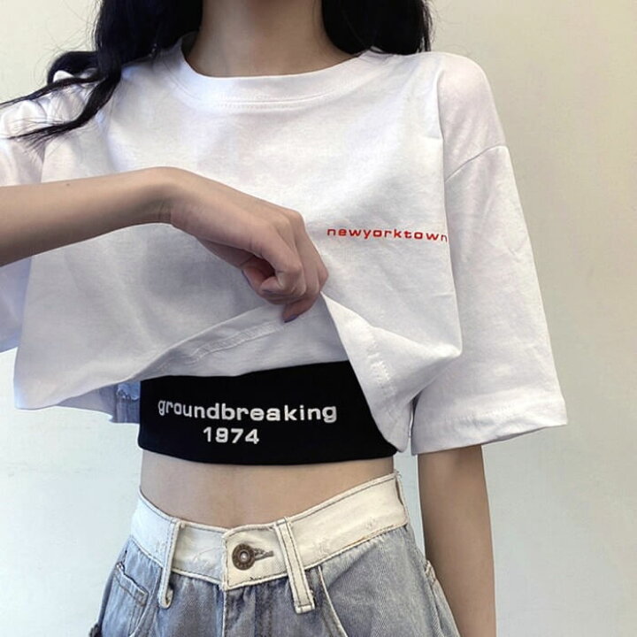 楽天市場】 Tシャツ タンクトップ 2点セット レディース 夏 ショート丈 