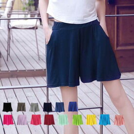 ショートパンツ レディース 夏 キュロットパンツ ゆったりパンツ フレアパンツ