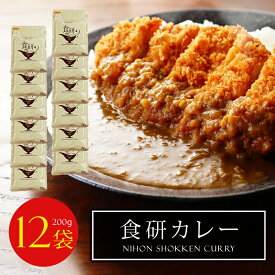 【送料無料】食研カレー 1袋200g【4袋 / 12袋 / 36袋 セット】 【常温便】日本食研 ビーフカレー 常温 レトルト レトルトカレー 保存食 非常食 簡単 中辛 時短 在宅 簡単 長期保存 業務用 おかず 非常用 備蓄 定番料理 中辛 ポイント消化 食品