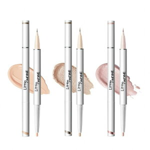 国内発送 中国コスメ 小奥汀 Little Ondine(リトルオンディーヌ) ダブルヘッド ライトパウダーペンシル&リキッドアイライナー 涙袋 ぷっくり目元 唇 コンシーラー