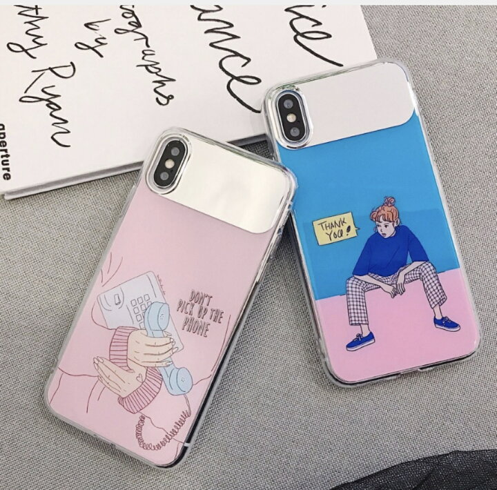 楽天市場 売り切りsale メール便 送料無料 Iphone 韓国風 スマホケース ミラー 鏡 付き Iphone7 Iphone8 Iphonex Iphonexs インスタ 映え かわいい おしゃれ 流行 おそろ 韓国コスメショップlady