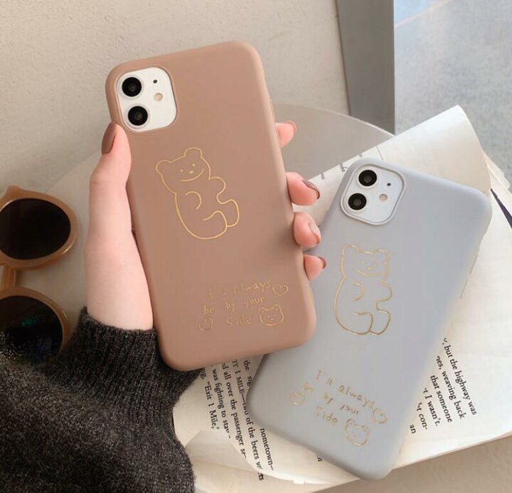 楽天市場 売り切りｓａｌｅ メール便 送料無料 Iphone スマホケース くま Bear イラスト Iphone7 Iphone8 Iphone11 インスタ 映え かわいい おしゃれ 流行 おそろ 韓国コスメショップlady