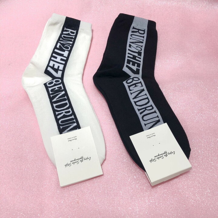 楽天市場 メール便6足までｏｋ 靴下 レディース キャラクター 韓国ソックス 英語 Made In Korea ショート丈 靴下 韓国コスメショップlady