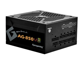 Apexgaming AGシリーズ 80 PLUS GOLD認証 850W フルプラグインATX電源 10年保証 PSU AG-850M-JP PSEケーブル (850W)