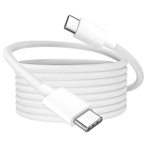 USB Type C [dP[u PDΉ 60W }[d ^CvC P[u ϋviC iPhone 16 iPhone 15AMacBook ProAMatebookAiPadAXperiaASamsung GalaxyASonyAPixelUSB-C@Ή (1m,White)