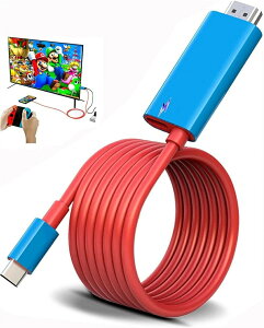 Switch hbN SwitchP[u Type C HDMI P[ut 4K&1080P𑜓x TV[h XCb` hbNP[u @\ PD[d xȂ Switch OLED/m[gp\R/^ubg/X}[gtHȂ