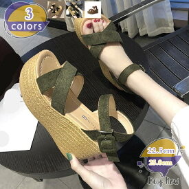 780円OFFクーポン サンダル レディース ラウンドトゥ ウェッジソール 大きいサイズ 小さいサイズ 歩きやすい ストラップ クッション性 クロスデザイン 疲れにくい 歩きやすい 痛くない 靴ずれしにくい 疲れにくい 楽 安定感 軽い ハイヒール