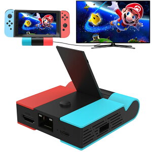 SwitchhbN LLAN|[g 4in1@\X^h MKrbgC[TlbgΉ USB Type-C|[g PD}[d HDMIo TV[h e[u[hؑ Switch Switch OLEDΉ {t
