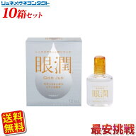 【最安挑戦】【送料無料】眼潤　10箱セット/ハードレンズ用装着液 【IG100】